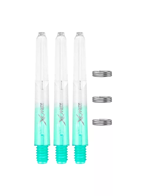 Dart szár XQMax 48mm, hosszú, jade-átlátszó