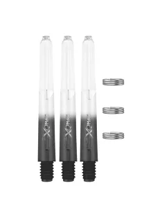 Dart szár XQMax 48mm, hosszú, fekete-átlátszó