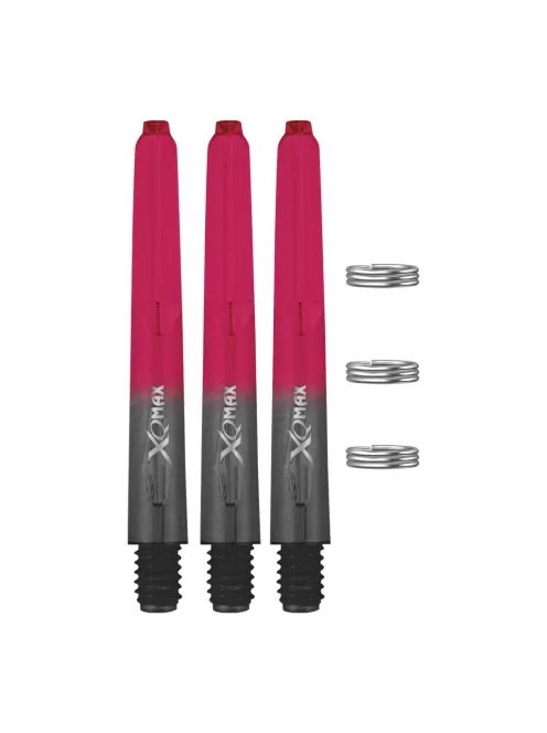 Dart szár XQMax 48mm, hosszú, fekete-piros-átlátszó