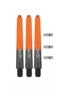   Dart szár XQMax 48mm, hosszú, fekete-narancssárga-átlátszó