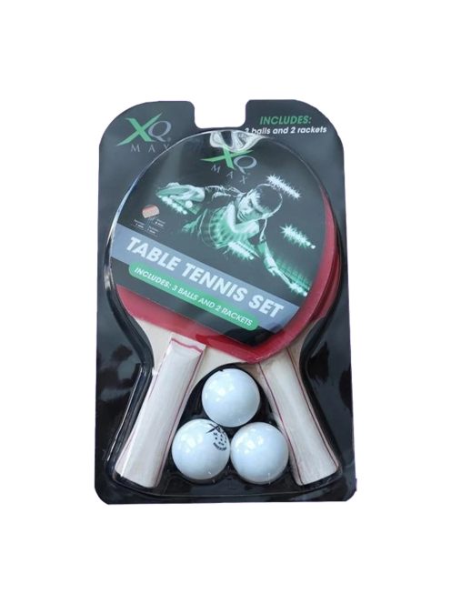 XQMax 2 db ping pong ütő + 3 db labda szett 