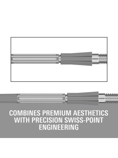 Darts fémhegy TARGET Swiss Point Elysian Archetype 43, ezüst 35mm