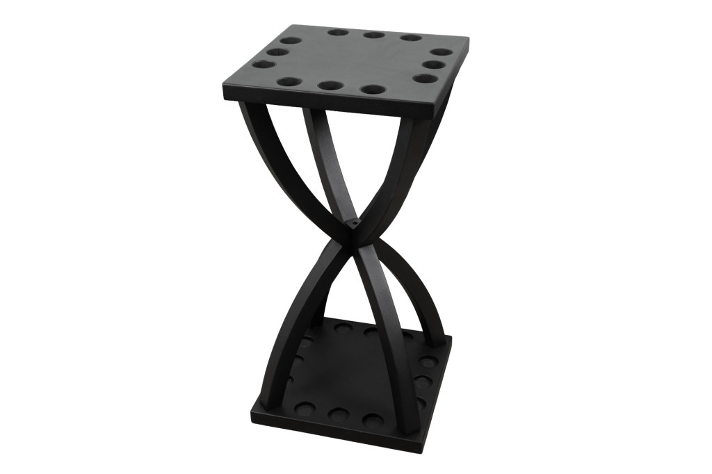 dákótartó állvány Dynamic Vortex metal, matt fekete (12 dákóhoz)