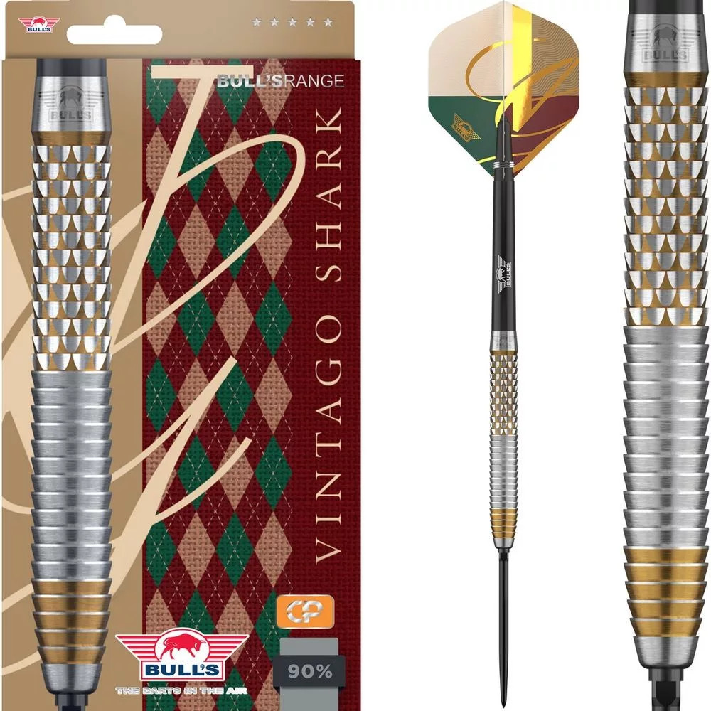 Darts szett steel Bull's NL CP Vintago Shark, 23g 90%